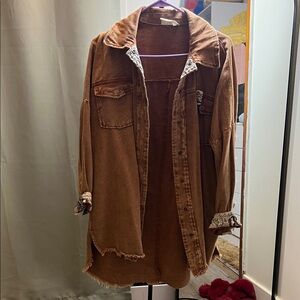 Women's Tan Denim Jacket